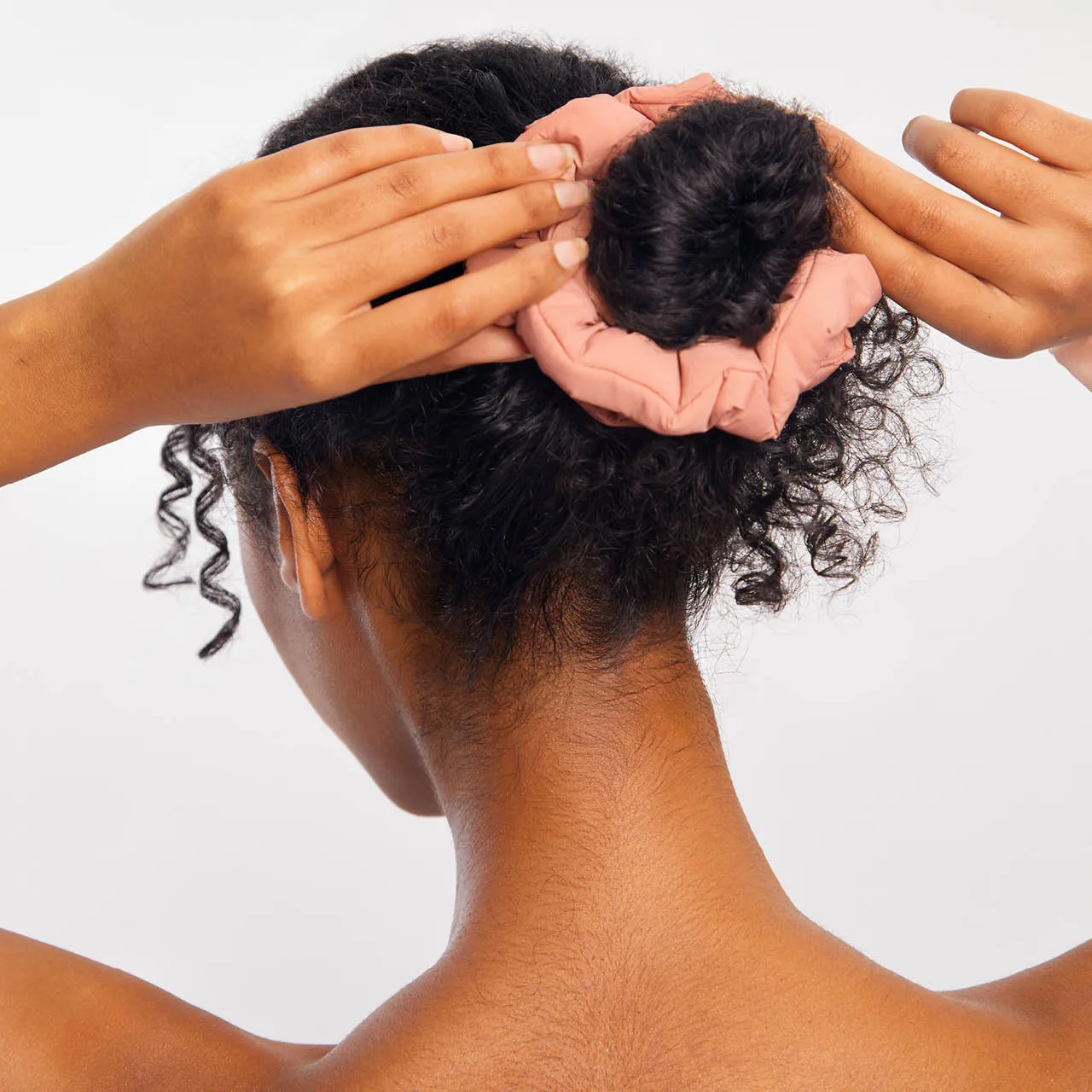 Recycled Fabric Cloud Scrunchies 3pc Set - Rosewood sold by Buddy Love product image thumbnail 4