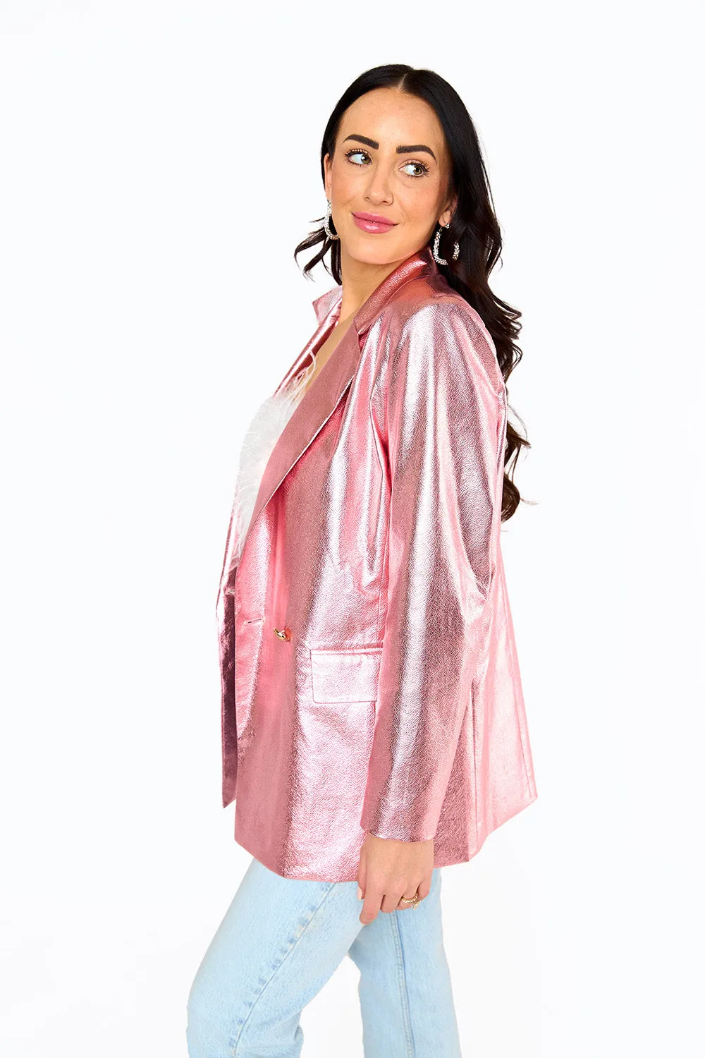Avery Oversized Blazer - Begonia sold by Buddy Love product image thumbnail 2