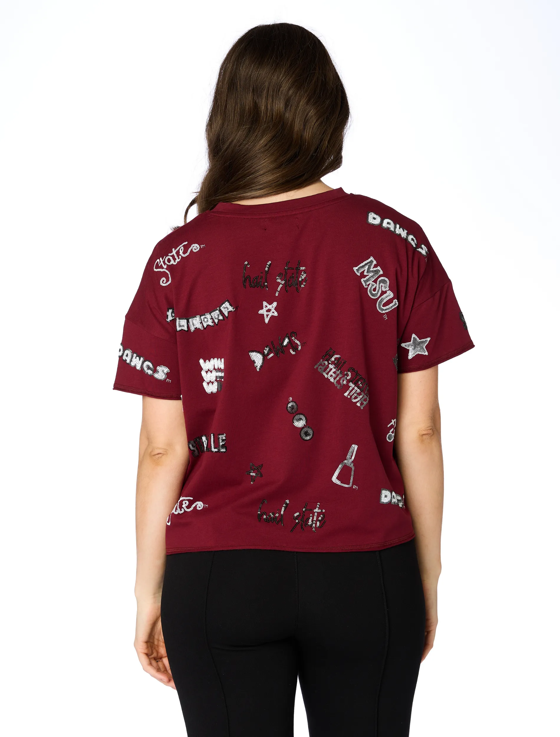 The Mississippi State Sequin Spirit Tee sold by Buddy Love product image thumbnail 2