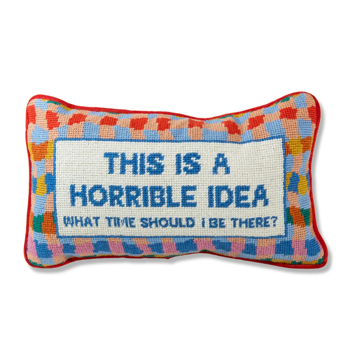 Horrible Idea Needlepoint Pillow sold by Buddy Love