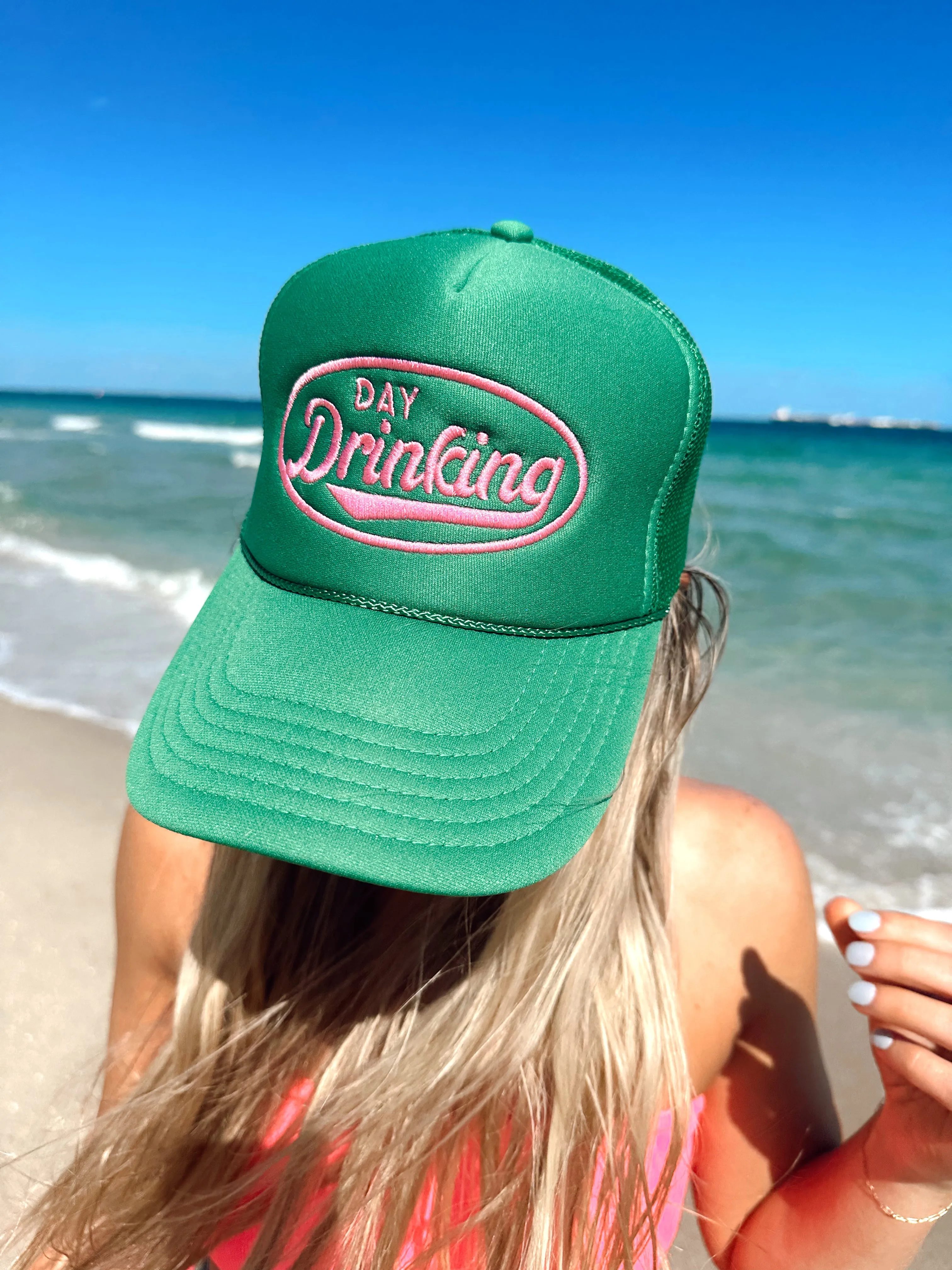 Day Drinking Trucker Hat sold by Buddy Love product image thumbnail 4