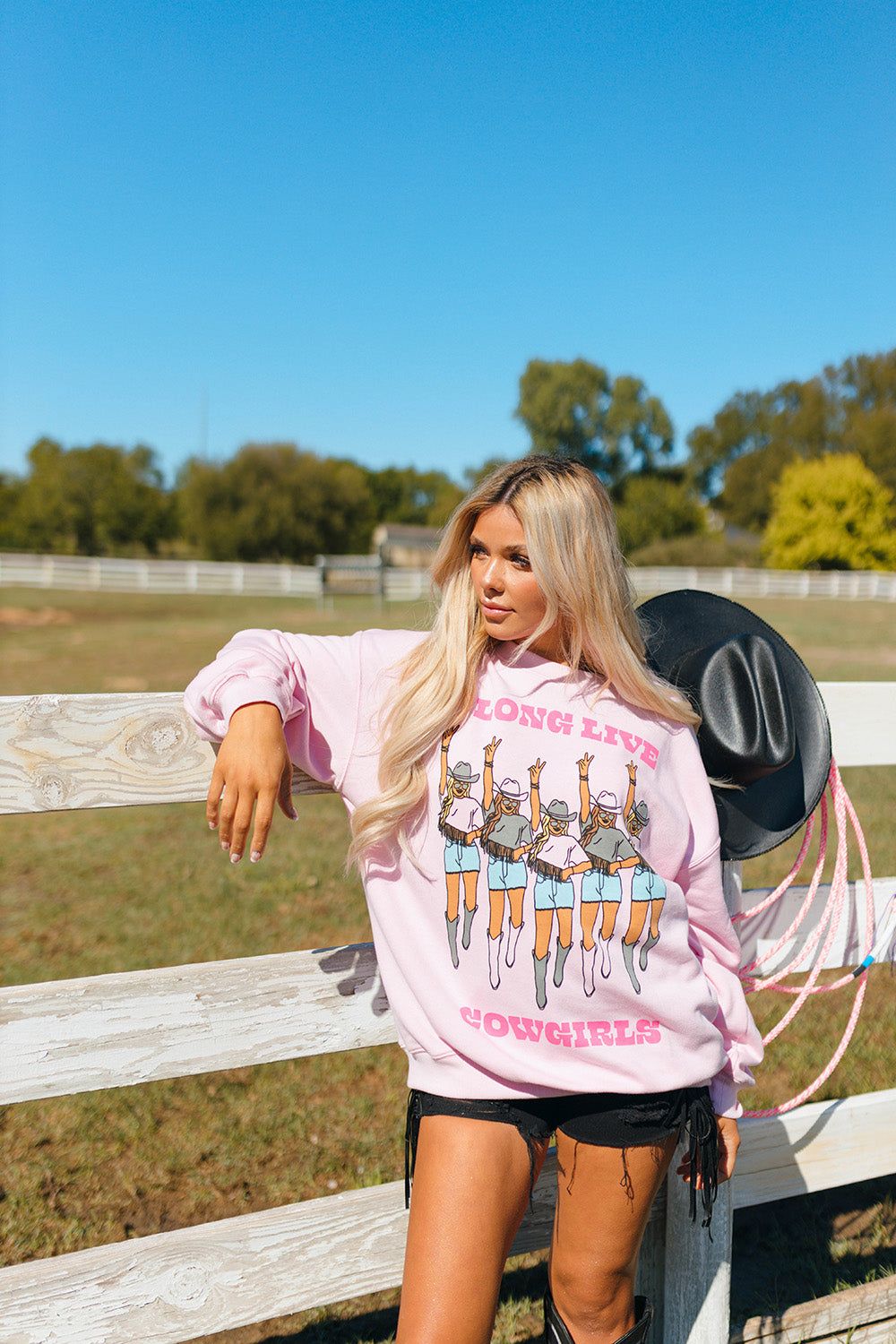 Vickie Graphic Sweatshirt - Long Live Cowgirls sold by Buddy Love product image thumbnail 2