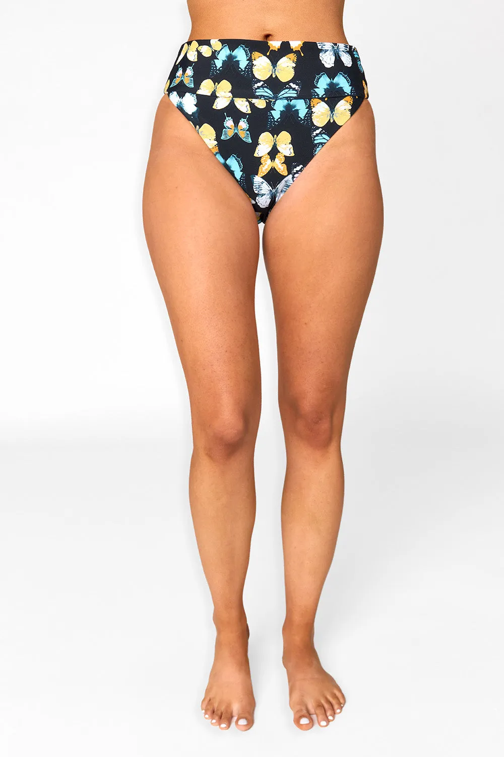 High-Waisted Bikini Bottoms - Mariposa sold by Buddy Love