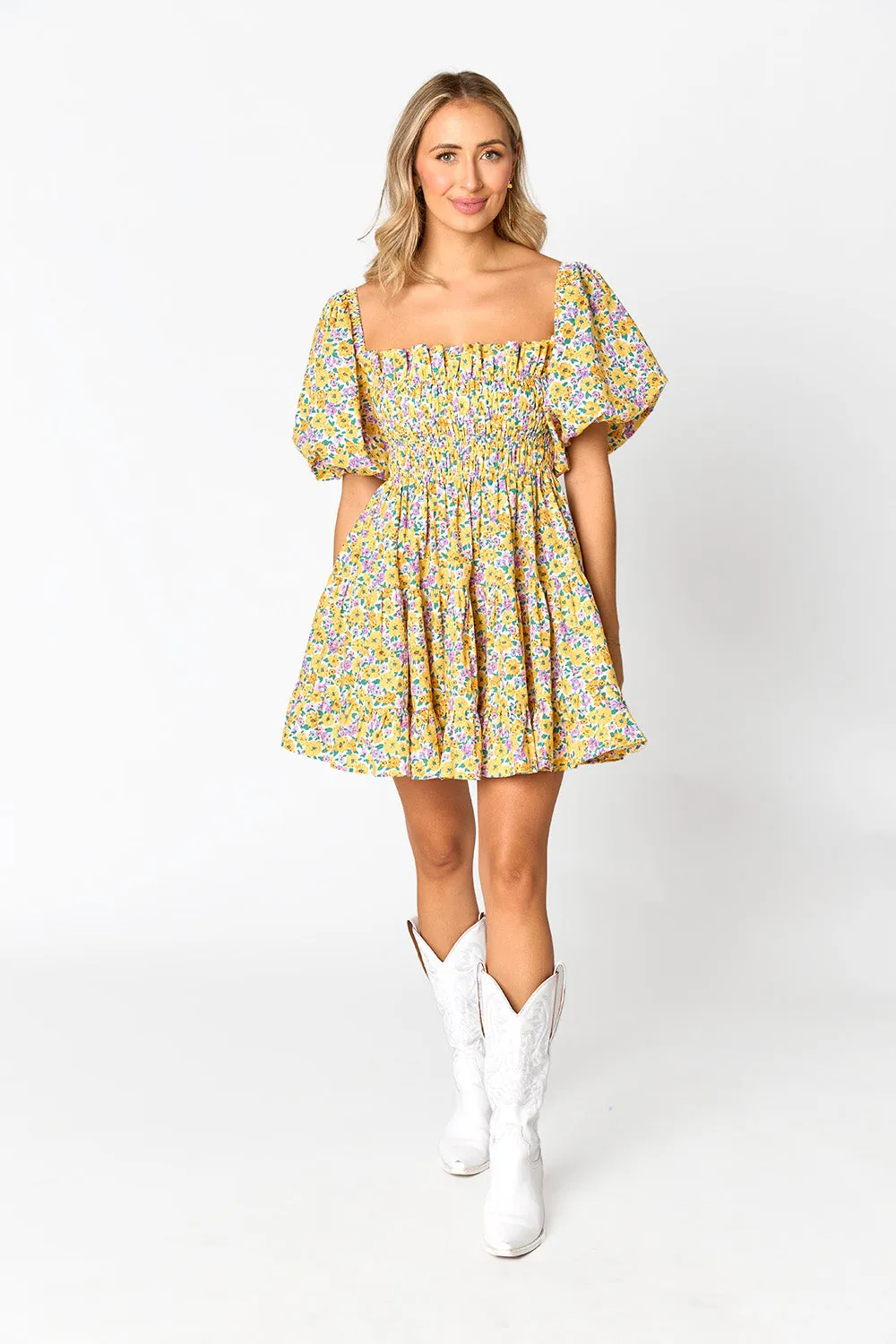 Spencer Puff Sleeve Mini Dress - Sunny Hunny sold by Buddy Love product image thumbnail 4
