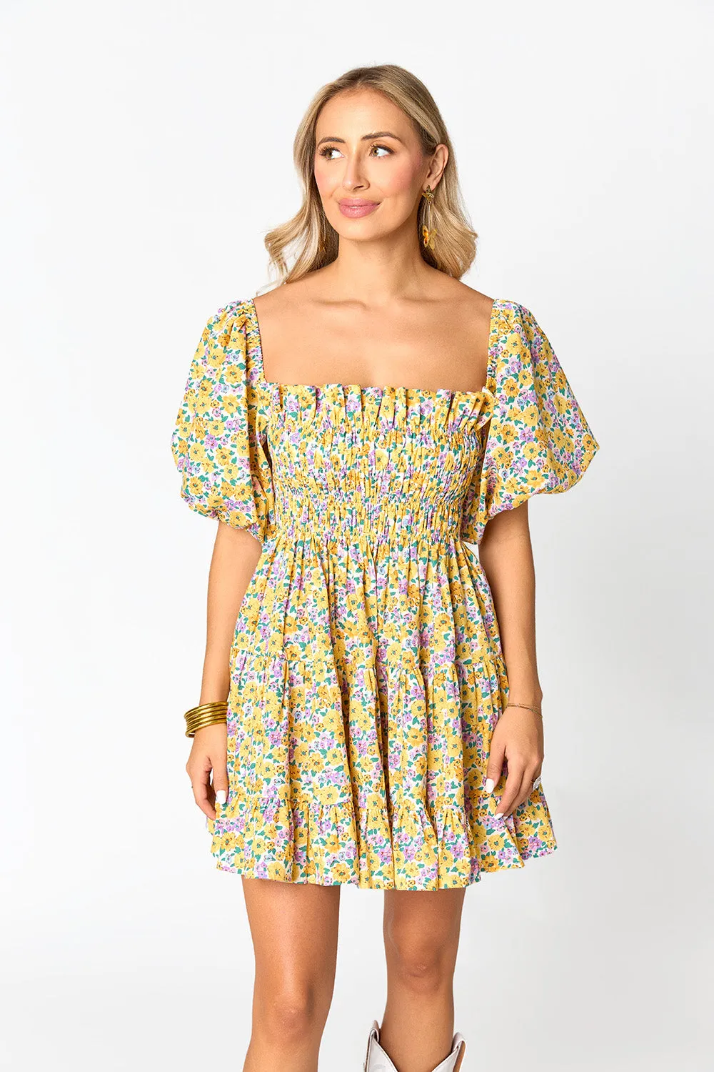 Spencer Puff Sleeve Mini Dress - Sunny Hunny sold by Buddy Love