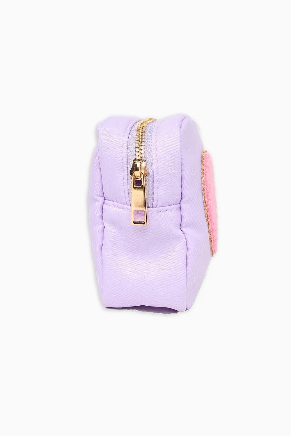 Heart Cosmetic Bag - Purple sold by Buddy Love product image thumbnail 2