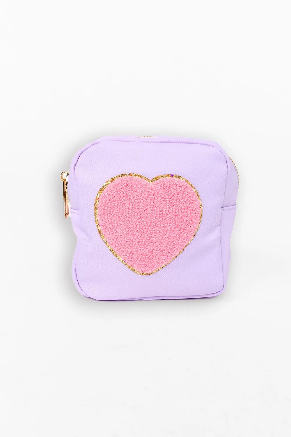Heart Cosmetic Bag - Purple sold by Buddy Love