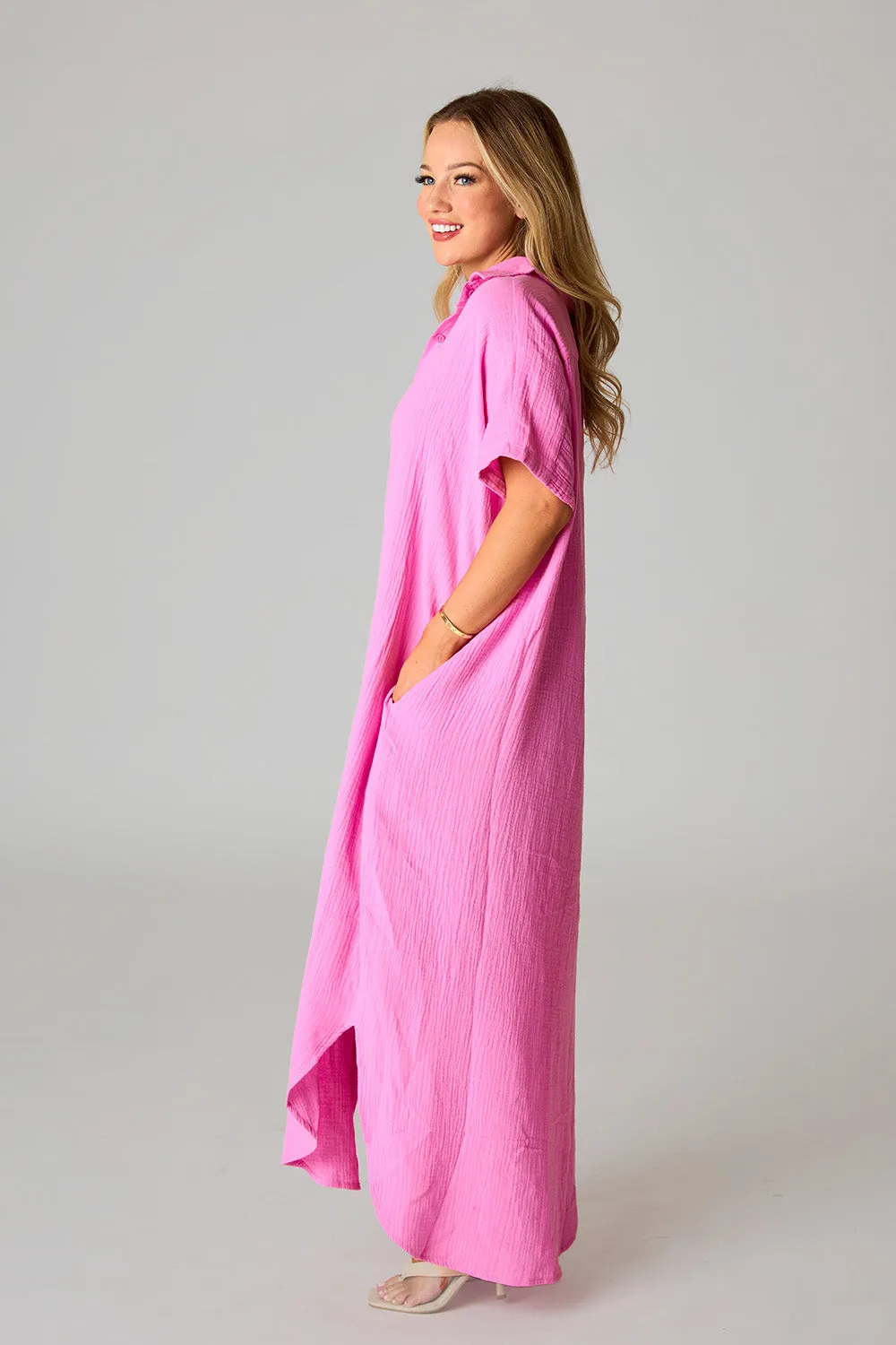 Carmen Cover Up Maxi Dress - Blossom sold by Buddy Love product image thumbnail 3