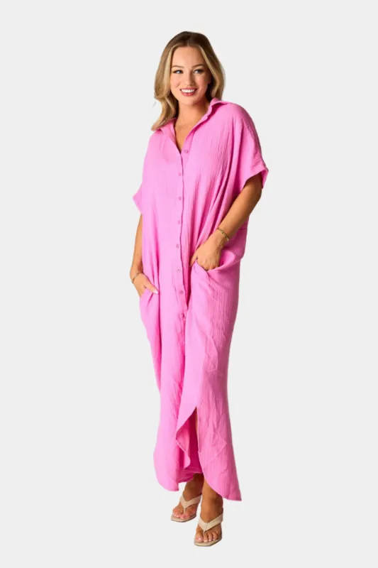 Carmen Cover Up Maxi Dress - Blossom sold by Buddy Love