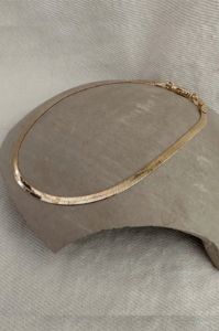 Herringbone Anklet - Gold sold by Buddy Love