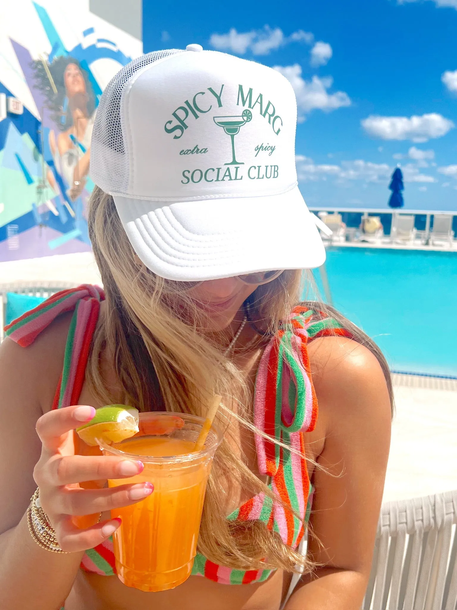 Spicy Marg Social Club Trucker Hat sold by Buddy Love product image thumbnail 2