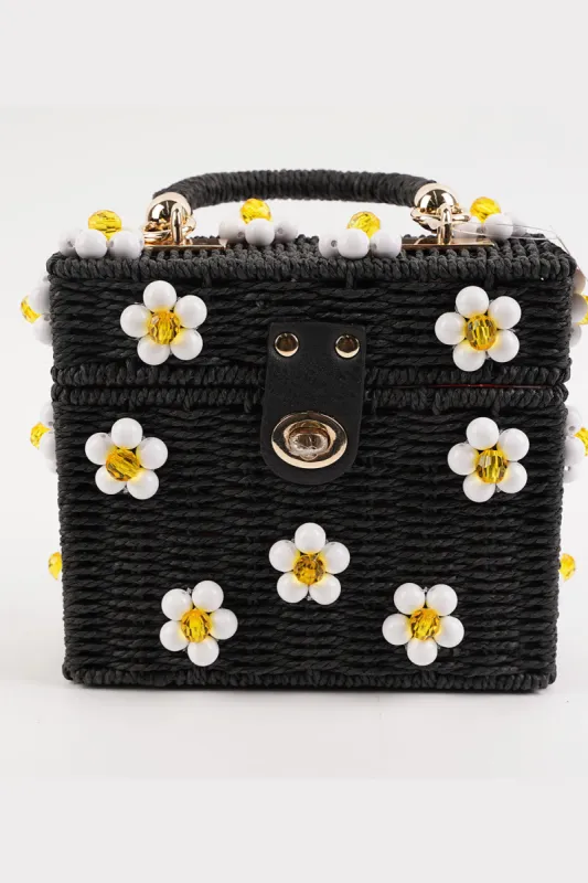 Daisy Bag - Black + White sold by Buddy Love