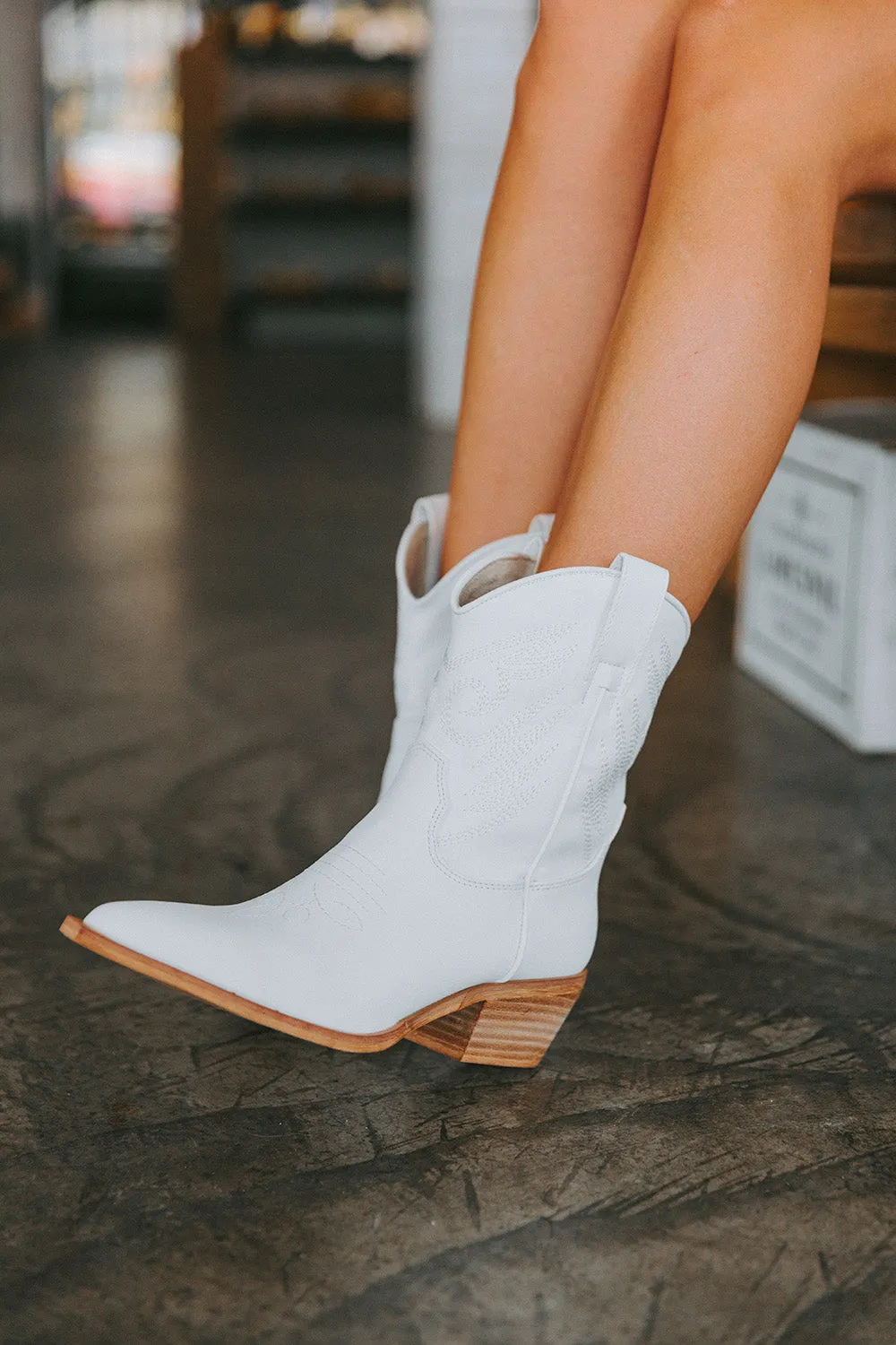 Zahara Western Boot - White sold by Buddy Love product image thumbnail 4