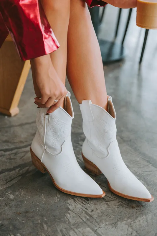 Zahara Western Boot - White sold by Buddy Love