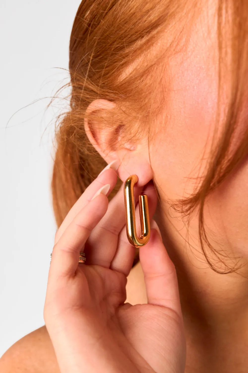 Stainless Steel Hinged Hoop Earrings sold by Buddy Love product image thumbnail 2