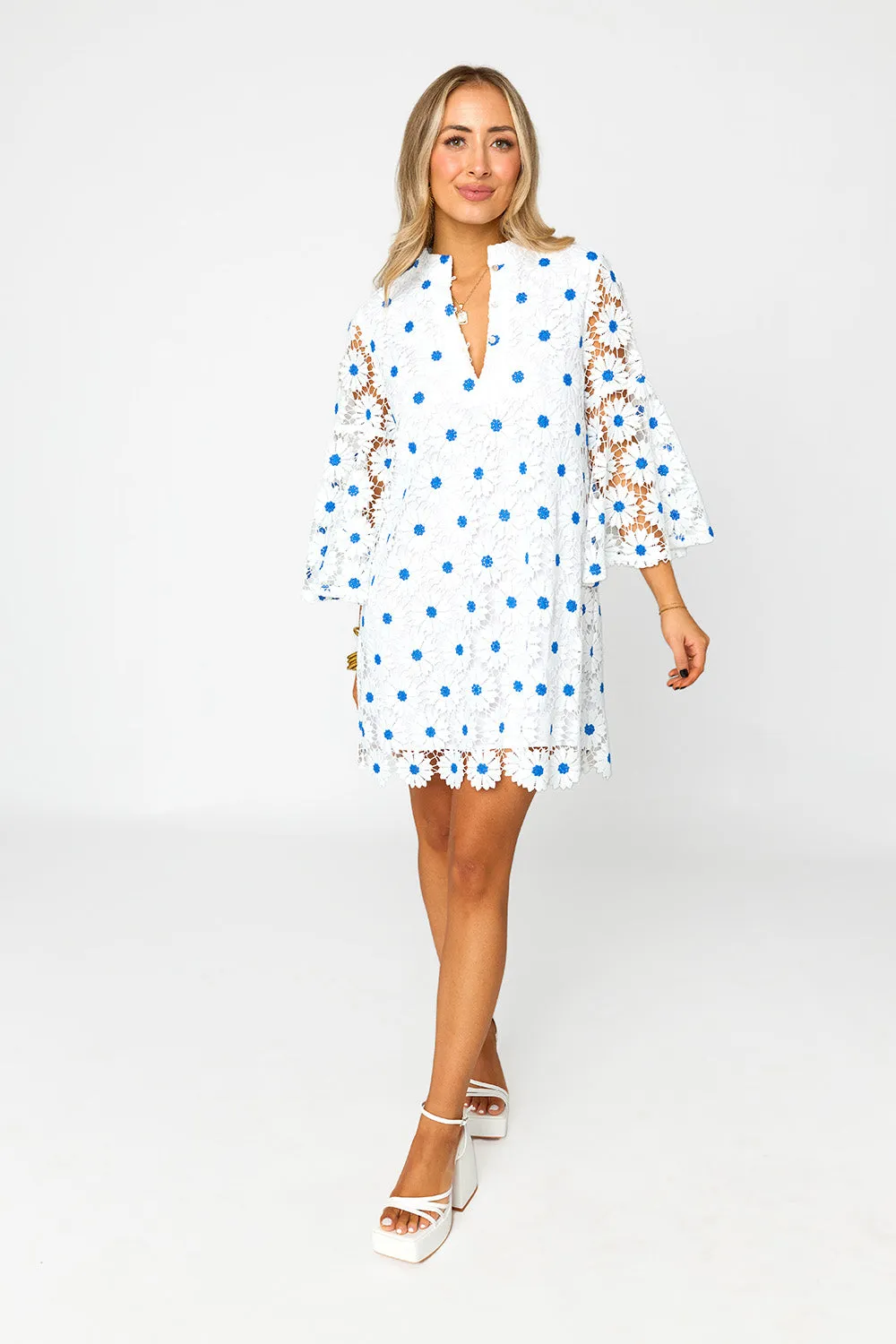 Wren Lace Mini Dress - Ultramarine sold by Buddy Love product image thumbnail 5