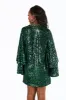 Gayle Long Sleeve Mini Dress - Jade sold by Buddy Love