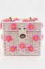 Daisy Bag - White + Hot Pink sold by Buddy Love
