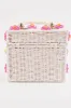 Daisy Bag - White + Hot Pink sold by Buddy Love