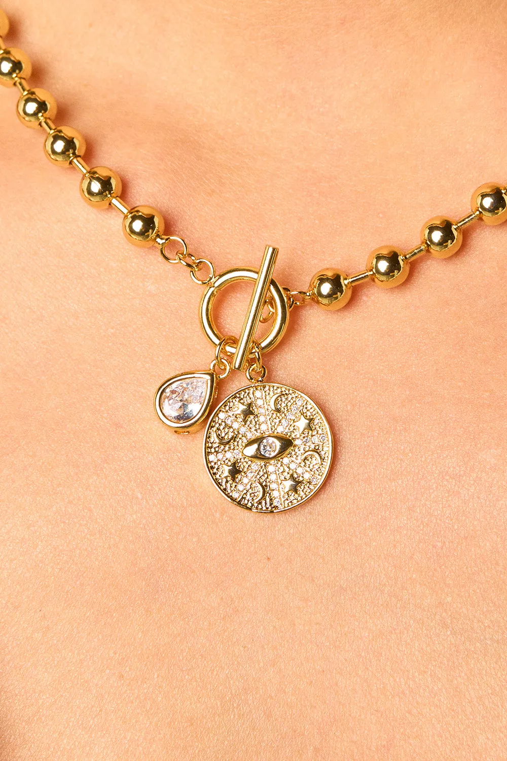 Elise Coin Necklace - Gold sold by Buddy Love