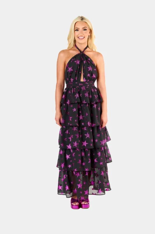 Talia Halter Long Dress - Celestial sold by Buddy Love