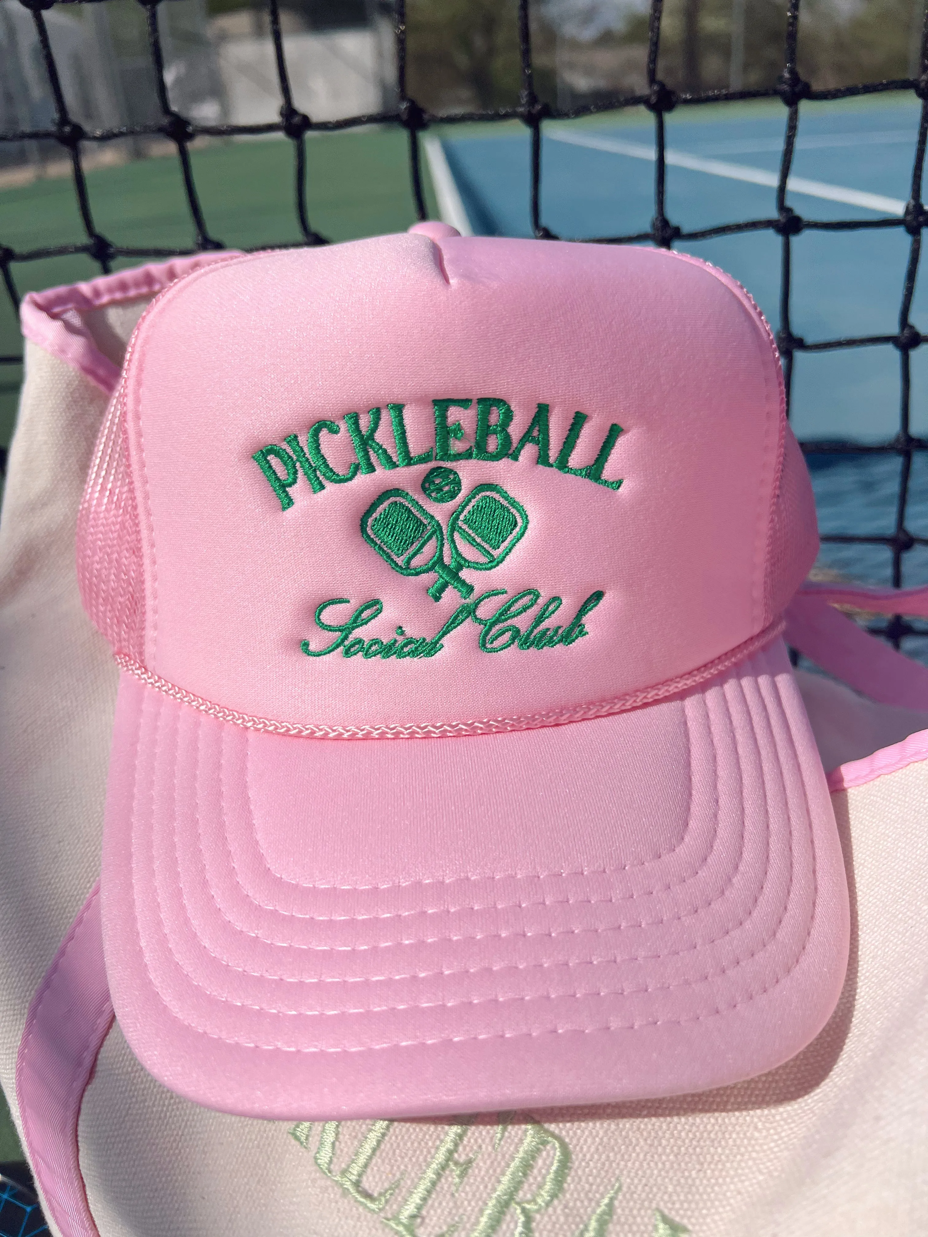 Pickleball Social Club Embroidered Trucker Hat sold by Buddy Love product image thumbnail 4