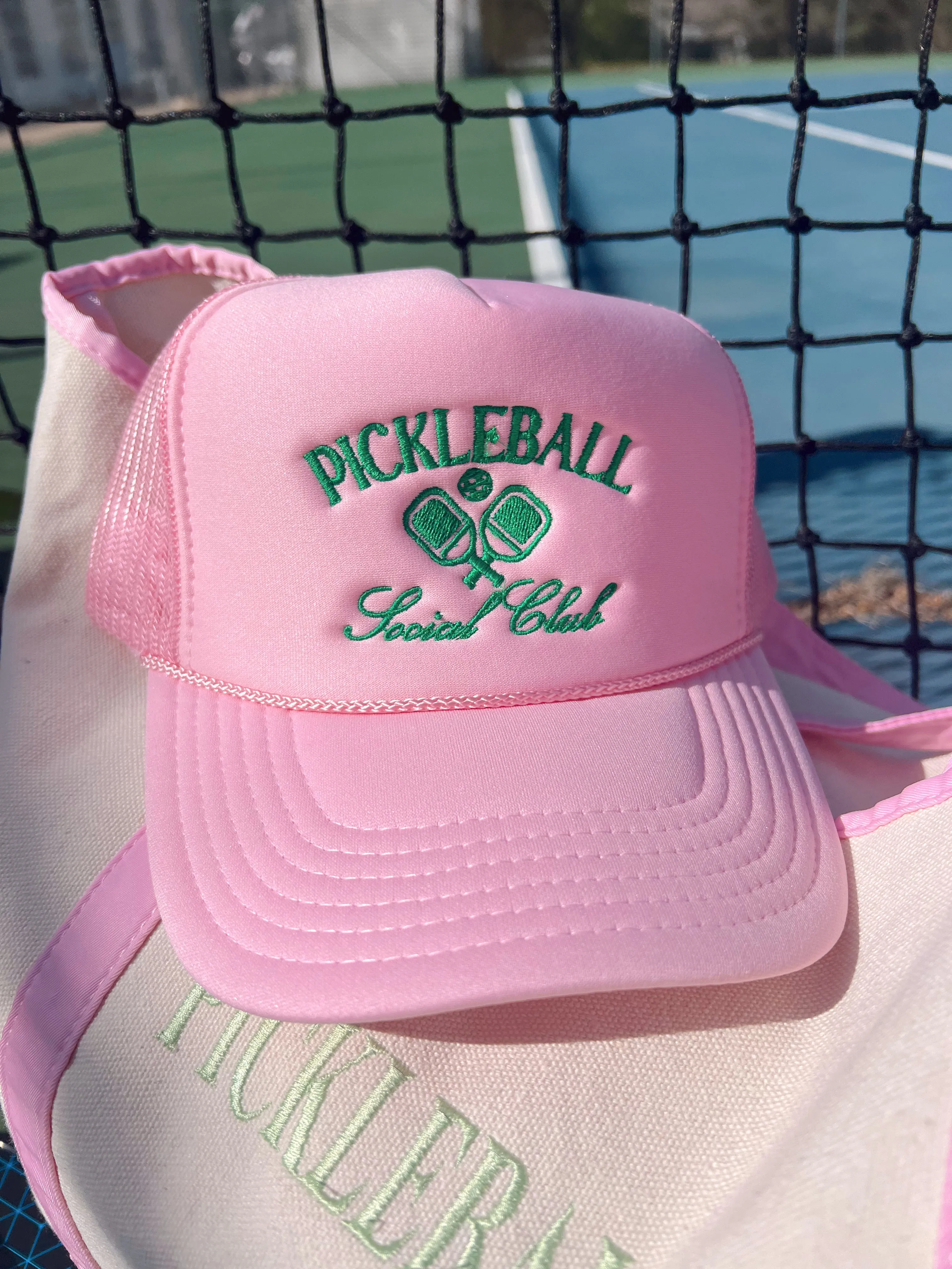 Pickleball Social Club Embroidered Trucker Hat sold by Buddy Love product image thumbnail 3