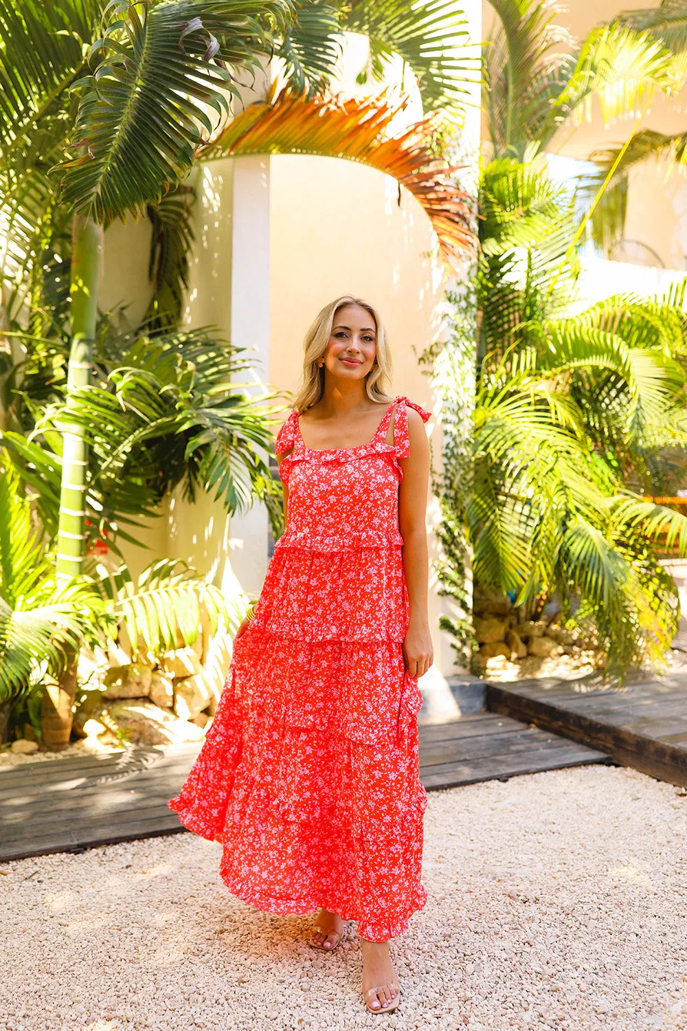 Libby Tie-Shoulder Maxi Dress - Mai Tai sold by Buddy Love product image thumbnail 2