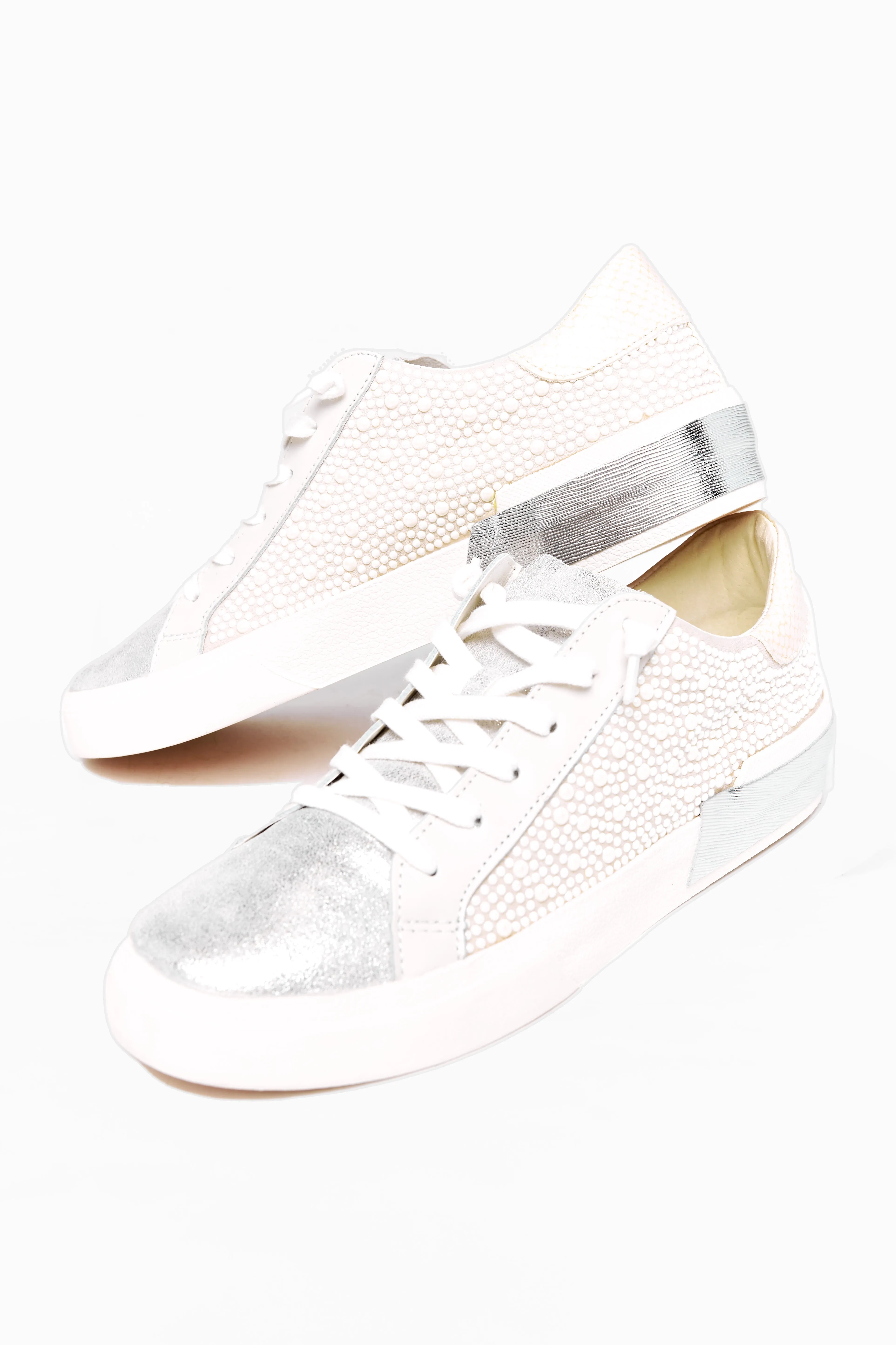 Zina Pearl Studded Sneaker - Cream sold by Buddy Love product image thumbnail 4