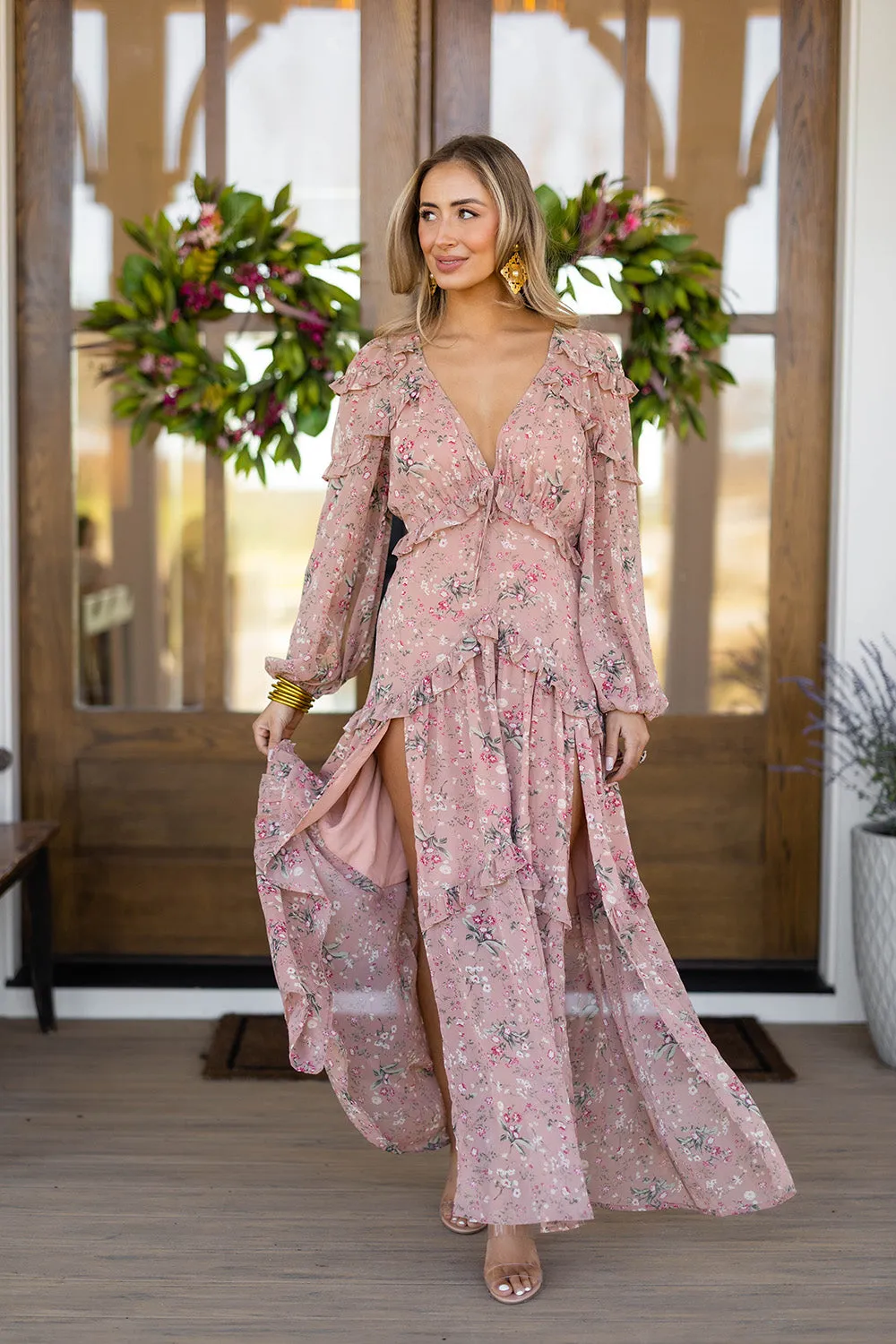 Pia Long Sleeve Maxi Dress - Adrift sold by Buddy Love product image thumbnail 5