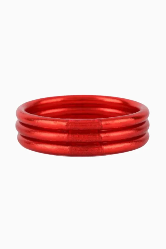 BuDha Girl All Weather Bangles - Crimson made by Buddy Love