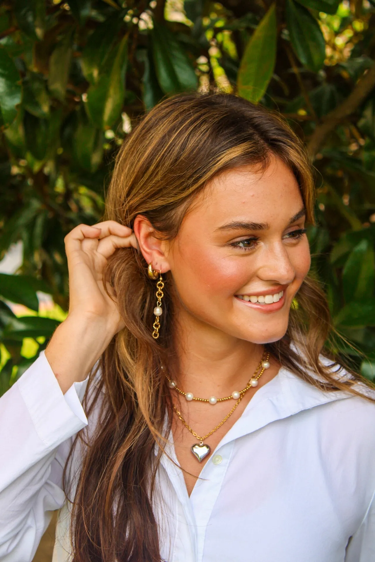 Ansley Beaded Pearl Necklace sold by Buddy Love product image thumbnail 3