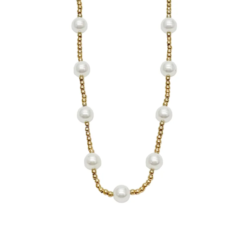 Ansley Beaded Pearl Necklace sold by Buddy Love