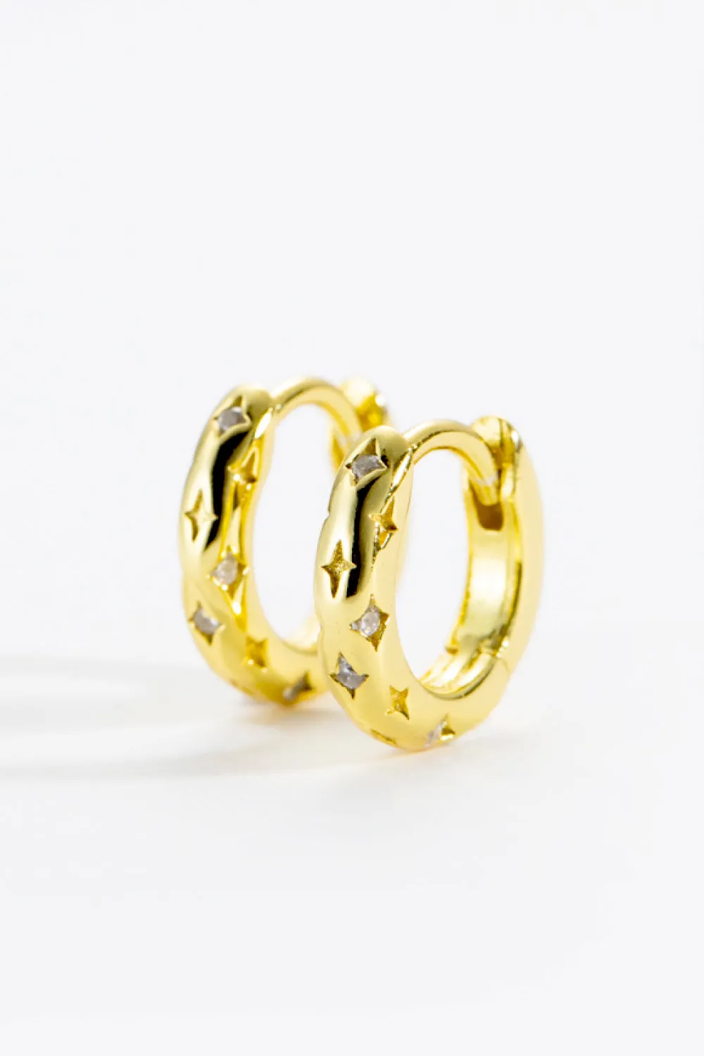 Star Huggie Earrings sold by Buddy Love product image thumbnail 2