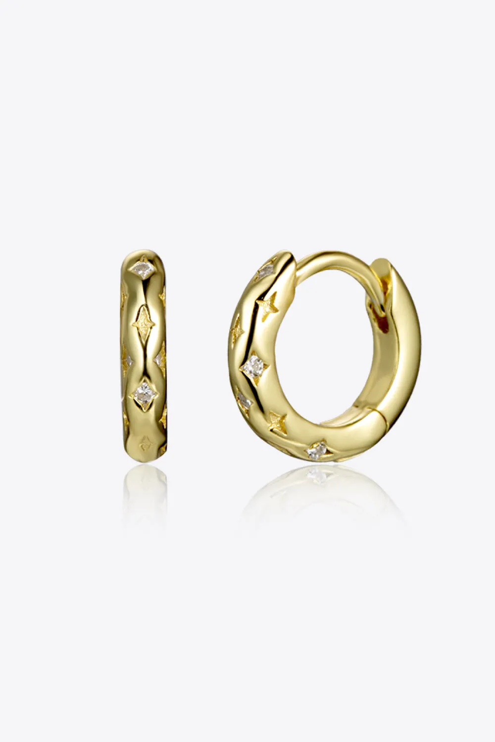 Star Huggie Earrings sold by Buddy Love product image thumbnail 3