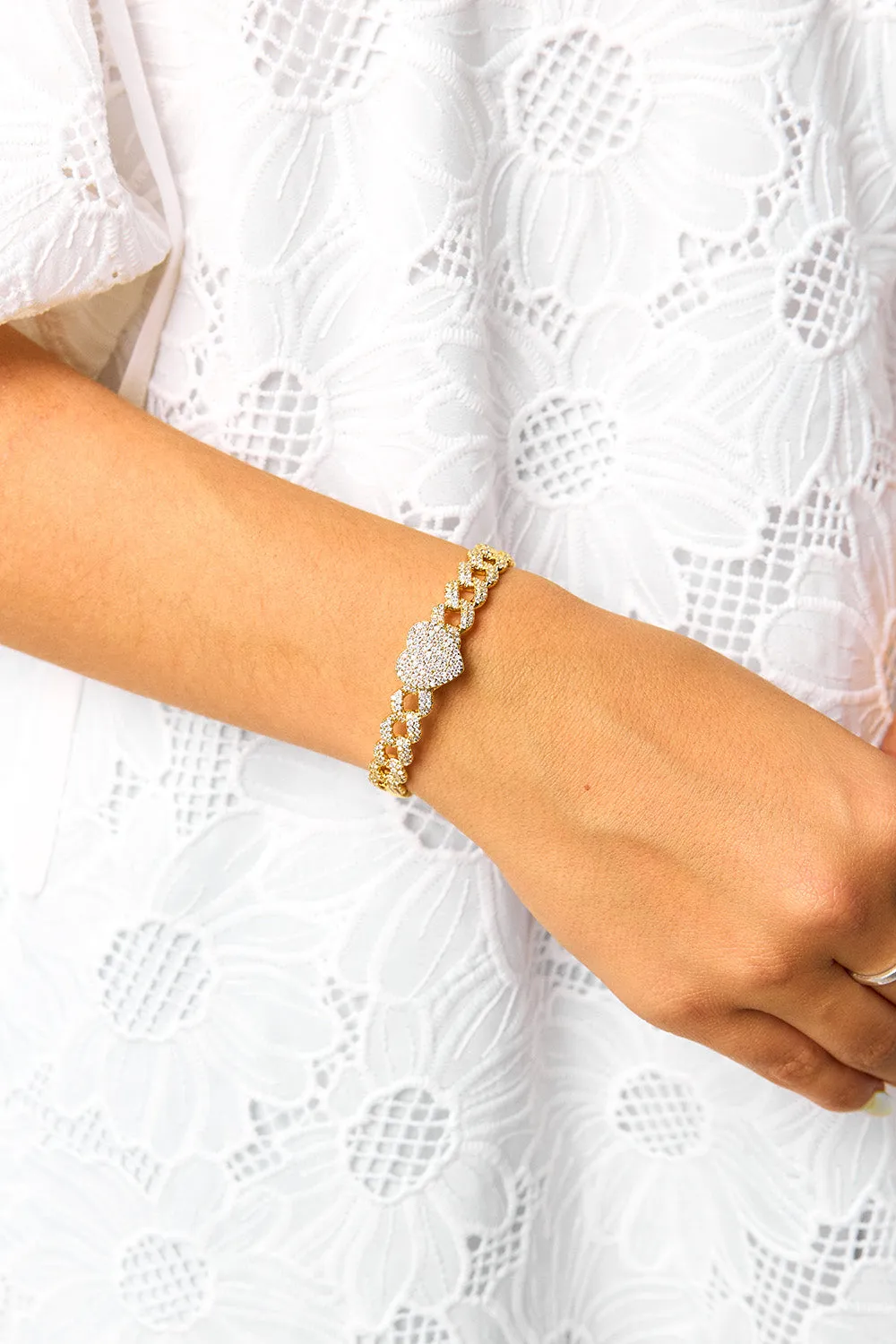 Chain Bling Cuff - Gold sold by Buddy Love product image thumbnail 2