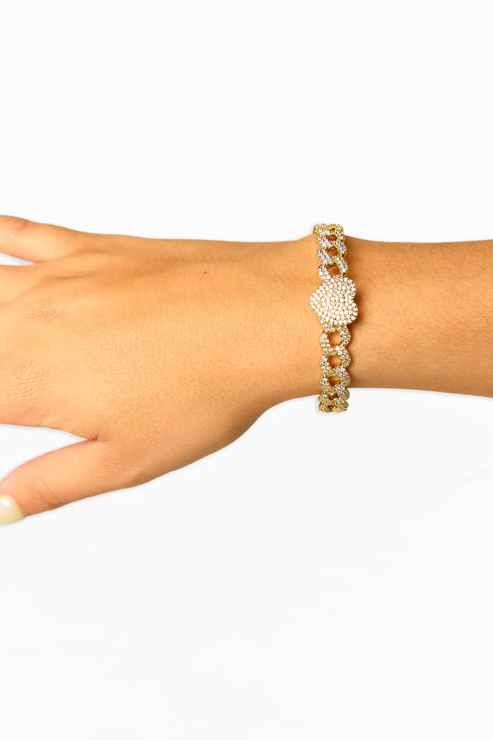 Chain Bling Cuff - Gold sold by Buddy Love product image thumbnail 3