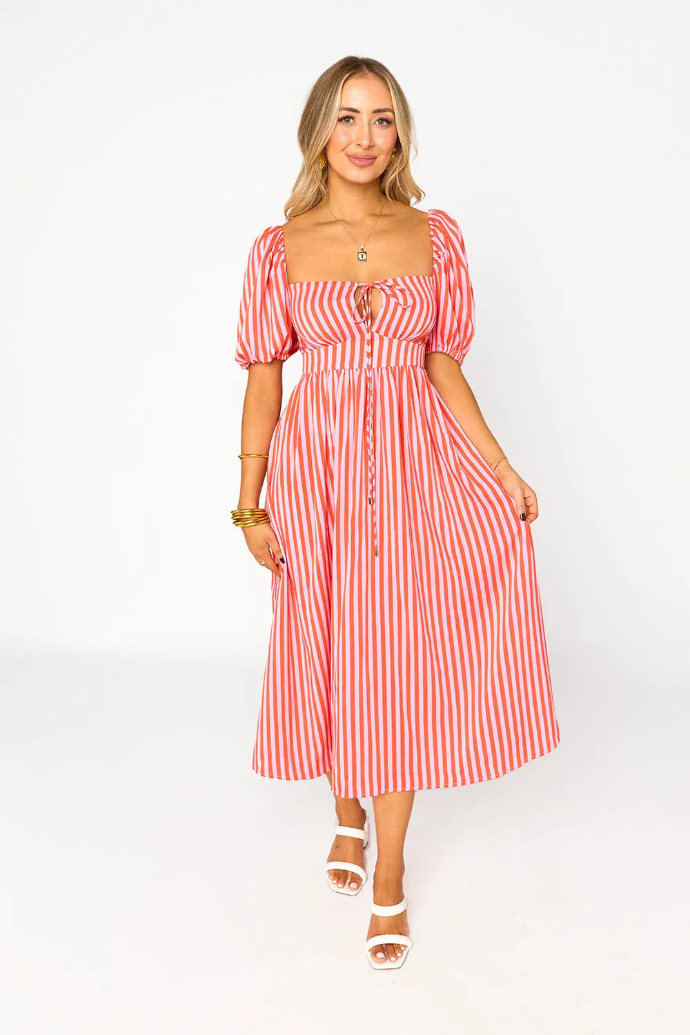 Olsen Midi Dress - Sun Glow sold by Buddy Love