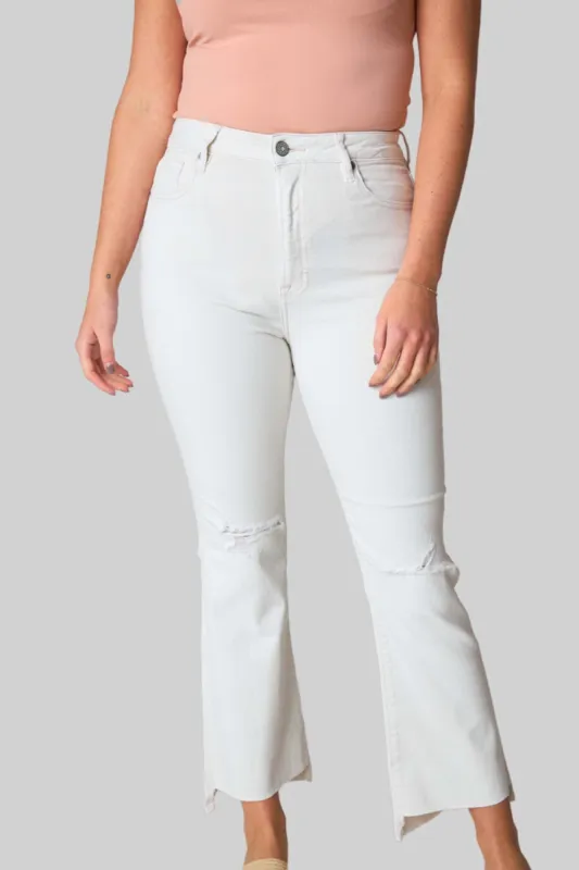 Happi High Rise Distressed Jean - Sea Salt sold by Buddy Love
