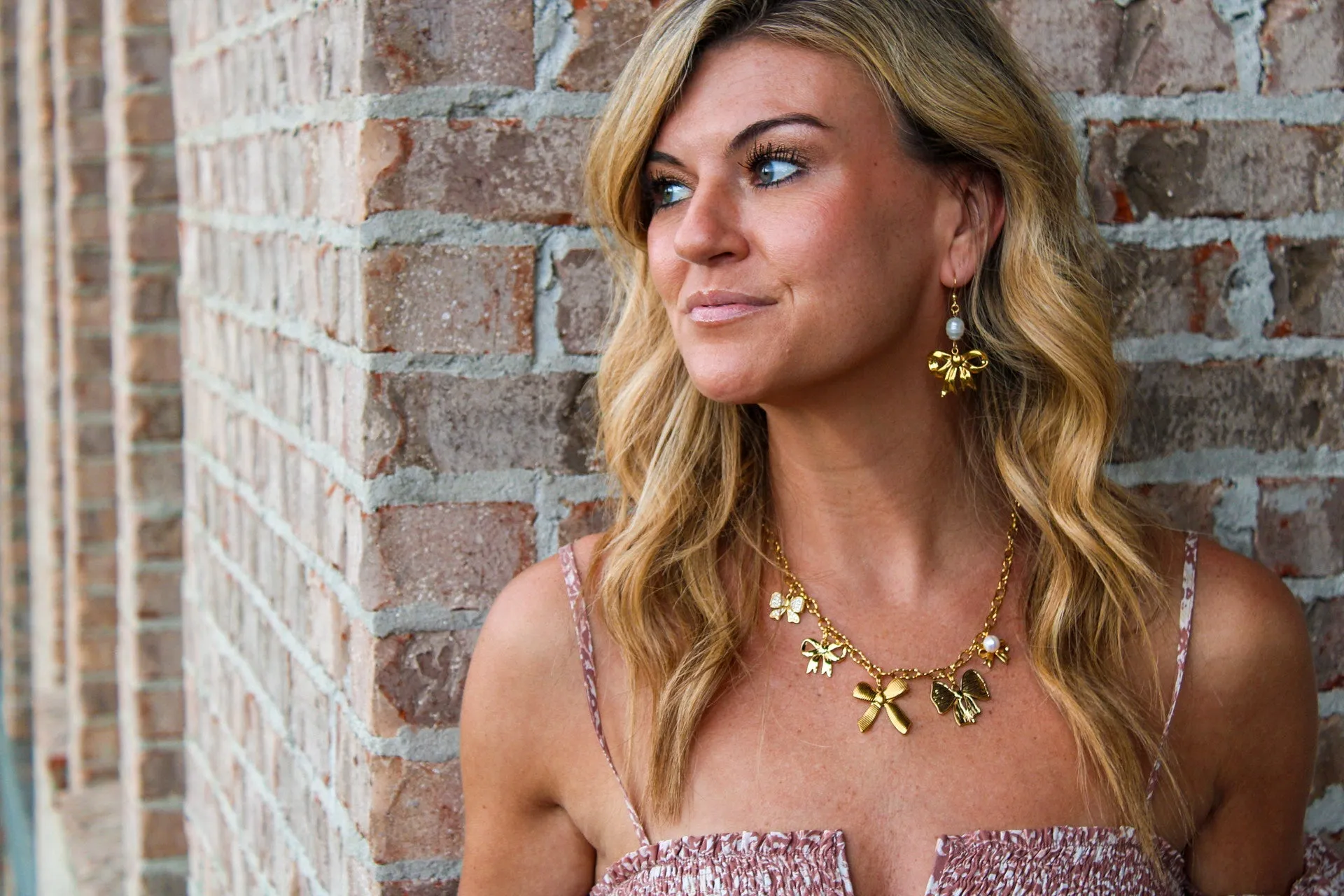 Prissy Bow Charm Necklace sold by Buddy Love product image thumbnail 2