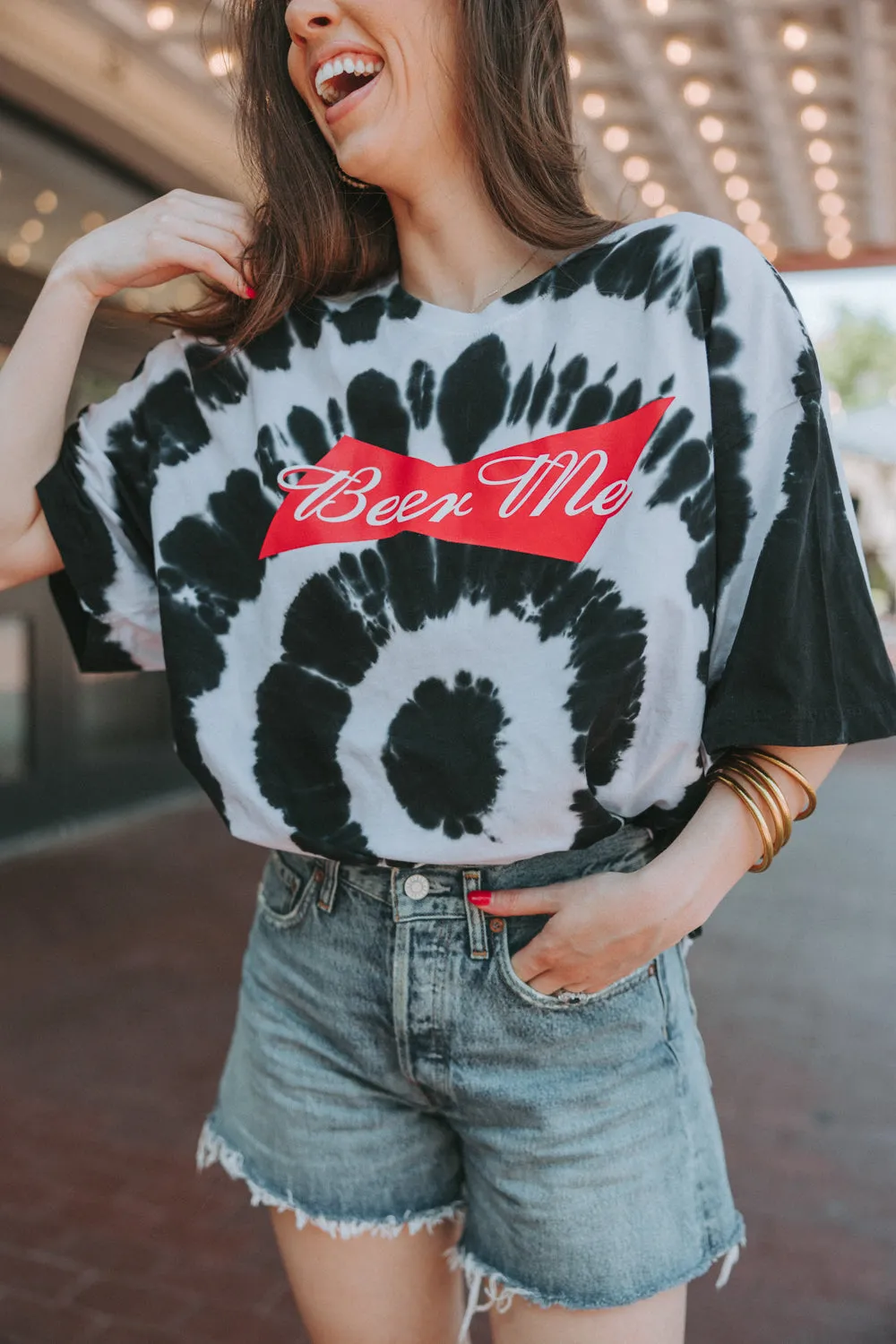 Zoo Oversized Graphic Tie-Dye Tee - Beer Me sold by Buddy Love product image thumbnail 3