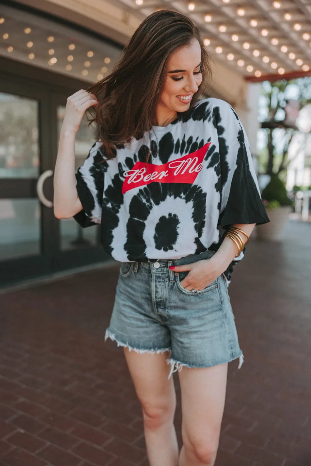 Zoo Oversized Graphic Tie-Dye Tee - Beer Me sold by Buddy Love product image thumbnail 2