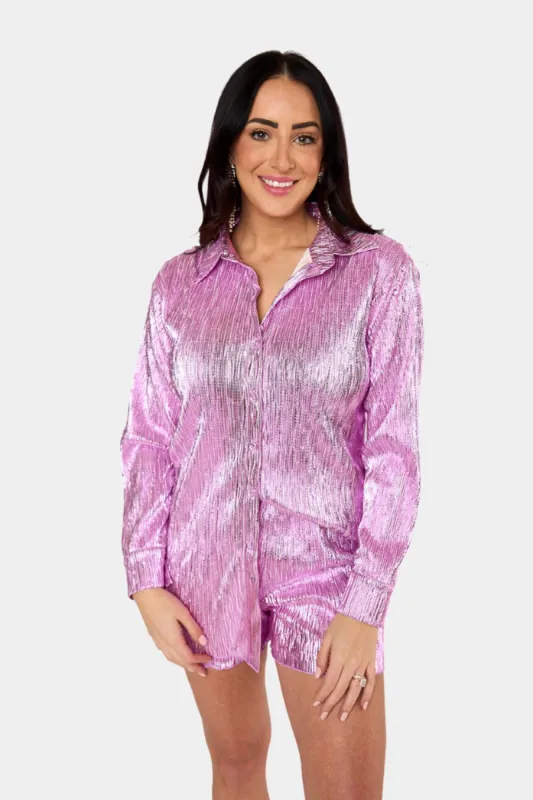 Veronica Textured Outfit Set - Fuchsia sold by Buddy Love