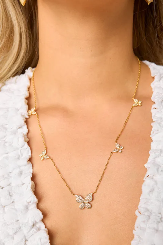 Butterfly Love Necklace - Gold sold by Buddy Love