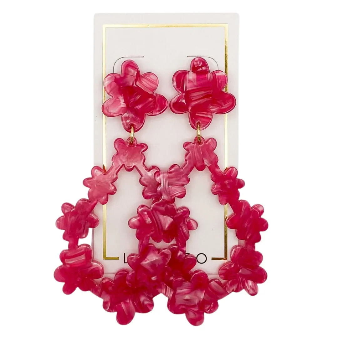 Bianca Statement Earrings - Pearlized Pink sold by Buddy Love product image thumbnail 2