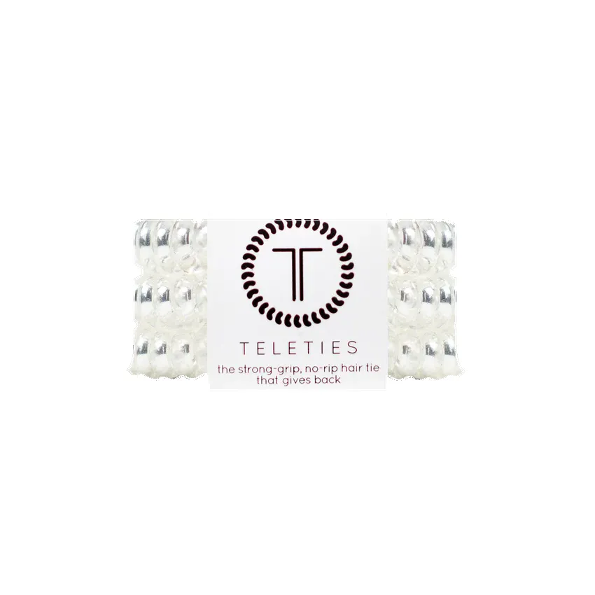 Teleties Large Ponytail Holder - Crystal Clear sold by Buddy Love