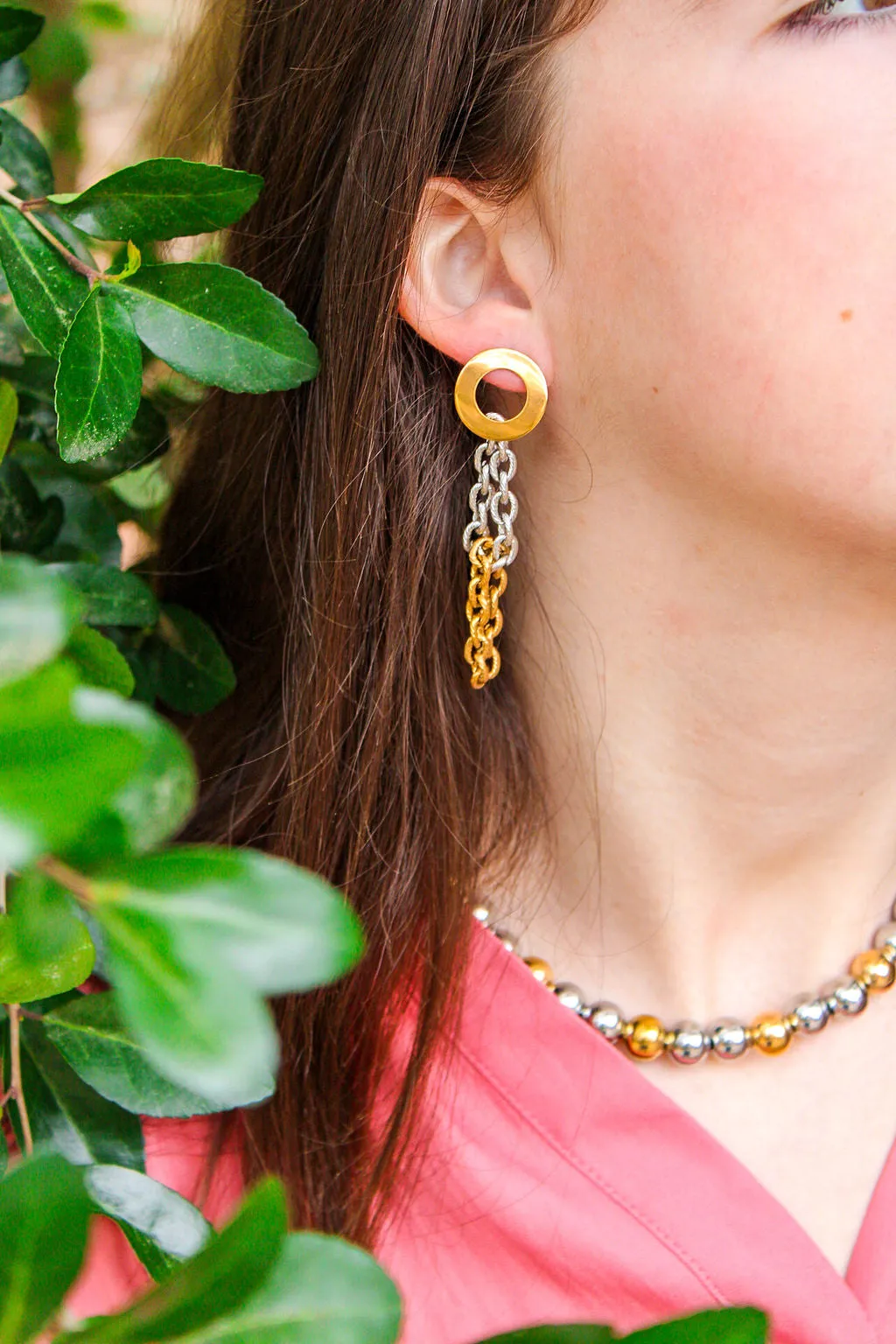 Chic Vibe Mixed Metal Bead Necklace sold by Buddy Love product image thumbnail 3