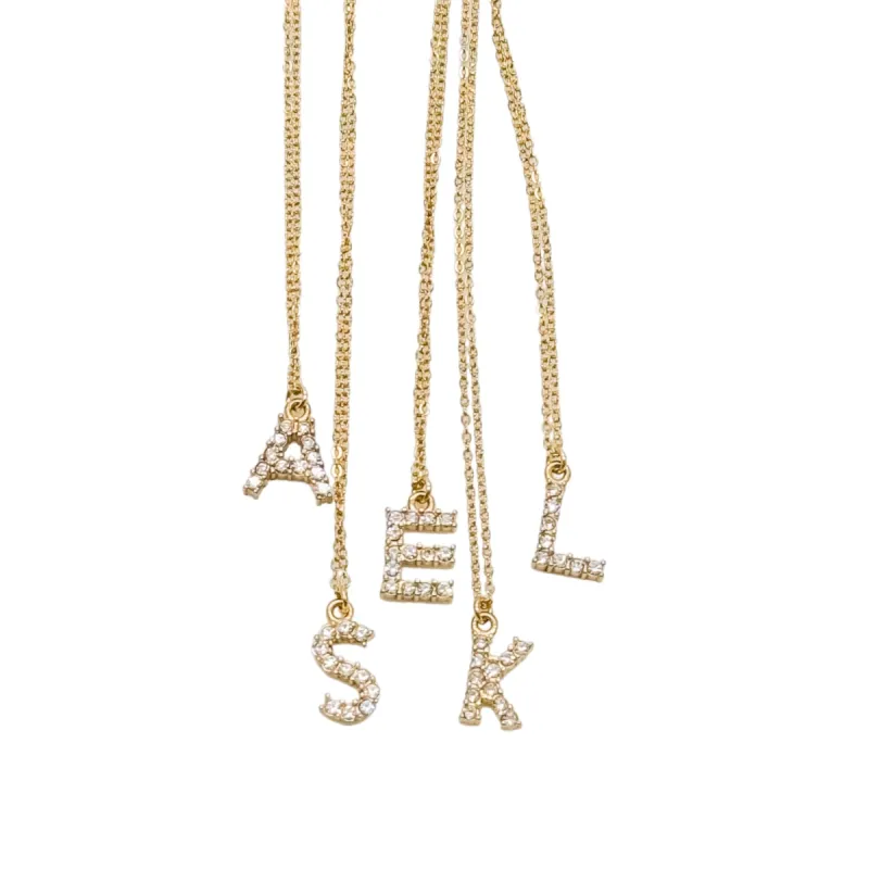 Yours Truly Initial Necklace sold by Buddy Love