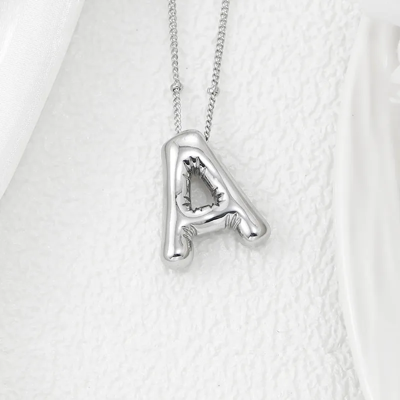Bubble Letter Pendant Necklace sold by Buddy Love product image thumbnail 3