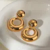 18K Gold-Plated Cutout Earrings sold by Buddy Love